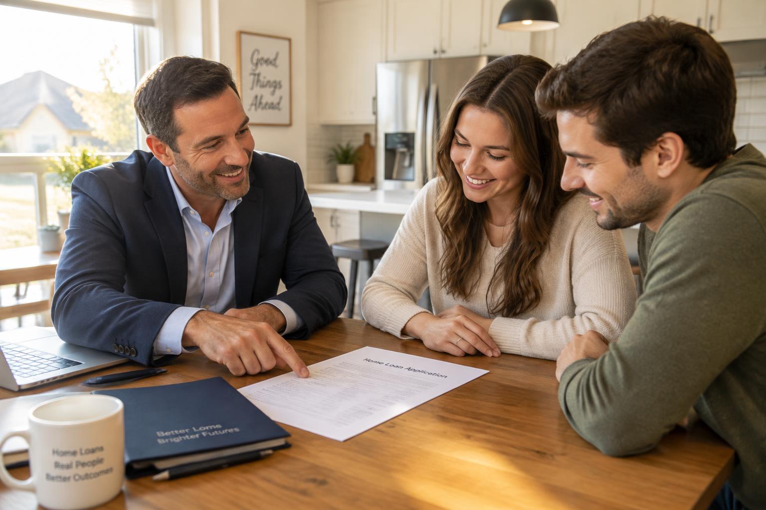 James Cox walking first-time buyers through their numbers