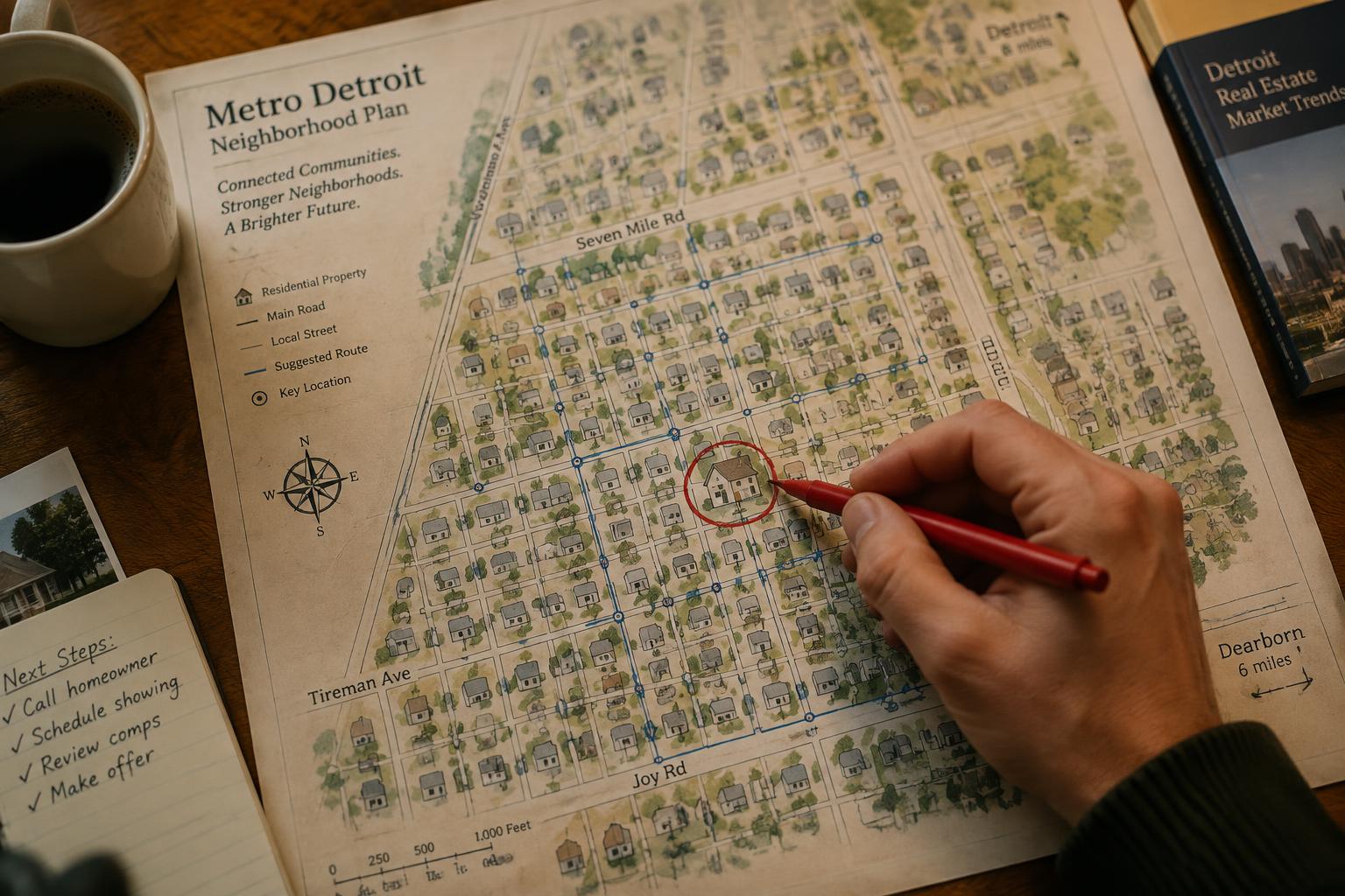 James Cox mapping a first-time buyers loan strategy across Metro Detroit